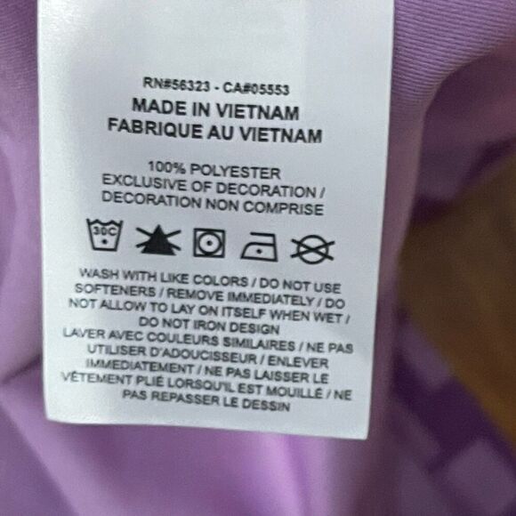 NIKE Women's Dri-FIT Grid Print Sleeveless Golf Shirt Medium Purple NEW Active - Picture 13 of 13